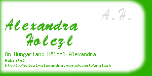 alexandra holczl business card